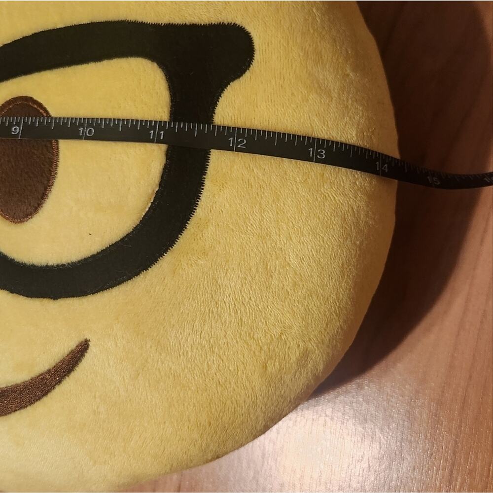 Happy Emojie Nerd 🤓 Pillow EUC - Picture 3 of 6